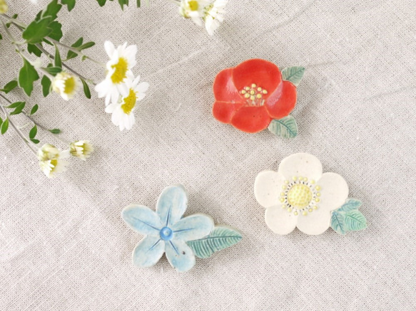 〚冬の新作〛Forest Brooch (つばき） 4枚目の画像