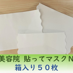 【残5箱】箱入り50枚★貼ってマスクN★美容院・理容院・整体★業務用可★使い捨てマスク 2枚目の画像