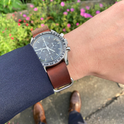 NATOベルト ホーウィンクロムエクセル 腕時計用 NATO Strap Horween Chromexcel 5枚目の画像