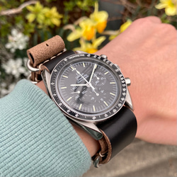 NATOベルト ホーウィンクロムエクセル 腕時計用 NATO Strap Horween Chromexcel 6枚目の画像