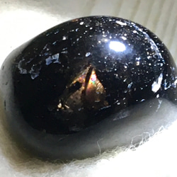 虹入り モリオン黒水晶 タンブル 小 天然石 東洋占星術師の娘