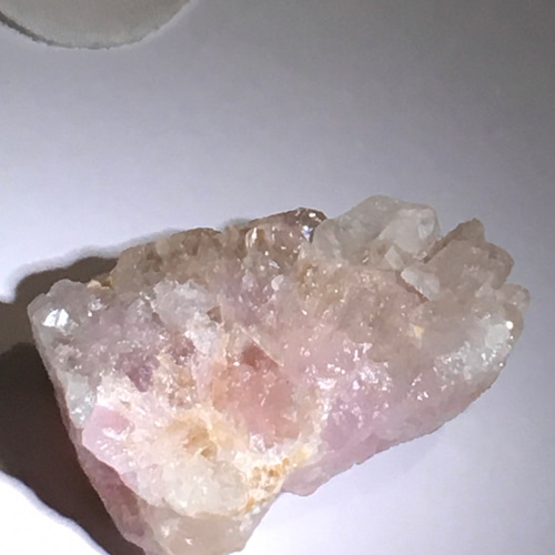 クラスター　ローズクオーツ　スモーキー共生　水晶 クラスターローズクオーツスモーキー共生水晶
