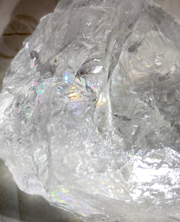 アーカンソー産✨　万華鏡　かち割り水晶　ロック水晶 2枚目の画像
