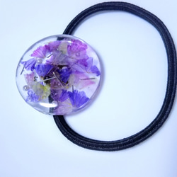 UVレジン】ドライフラワーのヘアゴム※カラーバリエーション有り