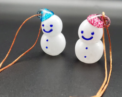 雪だるま　ストラップ