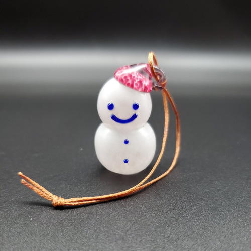 雪だるま ストラップ その他アクセサリー 硝子工房nico 通販