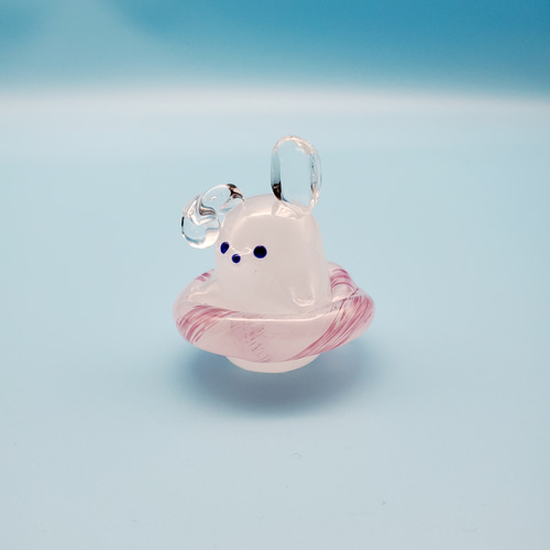 ミニ浮き輪あにまる (うさぎ) その他置物 硝子工房nico 通販