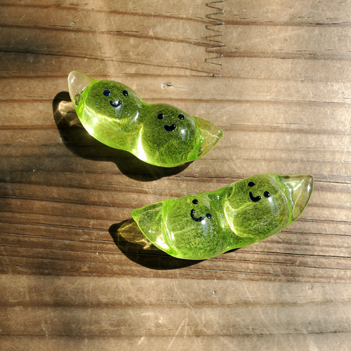 枝豆兄弟 その他置物 硝子工房nico 通販 12053656｜Creema(クリーマ)