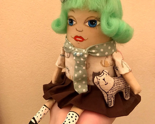 子猫ちゃんのバッグチャーム♡アートドール♡ぬいぐるみ♡ストラップ♡お花 0_fd25f3f7672fa54c05bc40dafaa1