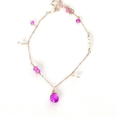 ルビーとトルマリンのブレスレット ルビーとトルマリンブレスレット ブレスレット mumu 通販