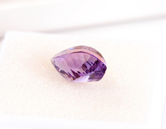 高品質/大切花式捻紫水晶項鍊briolette 第1張的照片