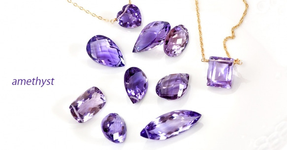 高品質的大型花式切割紫水晶，梨形項鍊 第5張的照片