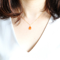 火蛋白石項鍊/橘色（魅力規格） 第5張的照片