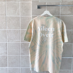 レア【タグ付き未使用品】ロンハーマン タイダイ染め スゥエット 薄手 春夏 タイダイ柄Tシャツ レディースMサイズ タイダイ柄 薄ピンク 手