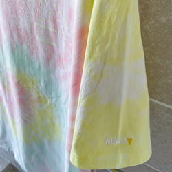 【限定1枚】5.6オンス　MAKEY＆Aileen OvettコラボTシャツ　“TOGENKYO“ タイダイ柄　パステル 5枚目の画像