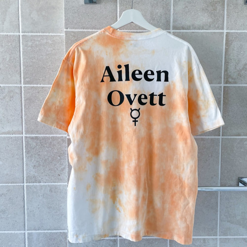 オレンジ タイダイロンt Aries タイダイ ロングT オレンジ タイガー柄