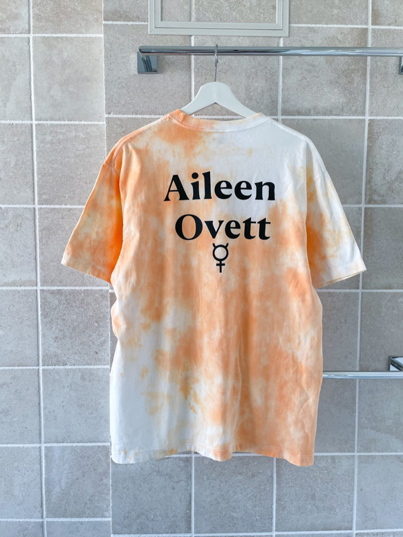 Aries タイダイ ロングT オレンジ　タイガー柄 ファイヤータイダイロンT オレンジ - アールイードット