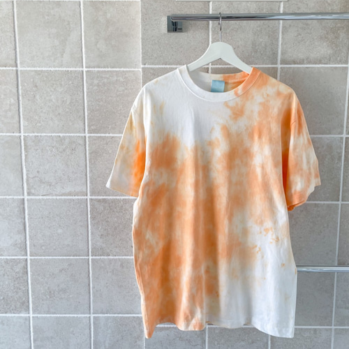 Aries タイダイ ロングT オレンジ　タイガー柄 Aries タイダイ ロングT オレンジ タイガー柄 Aries タイダイ ロングT