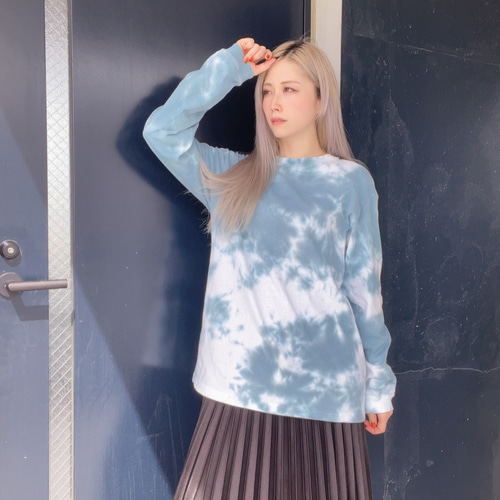 ビッグシルエット☆色柄サイズ選択OK！あなただけのタイダイ柄 ロング