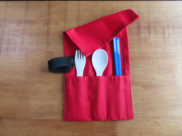 カトラリーケース　箸　スプーン　フォーク　ナイフ　抗菌・抗ウイルス　子供用　布製 4枚目の画像