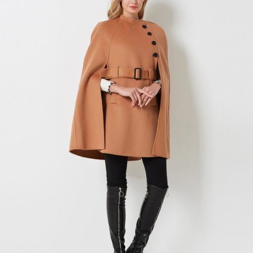 極美品✨23AW セオリー カシミヤ混 ダブルフェイスケープコート アウター M Theory luxe - theory luxe カシミヤ混ダブルフェイス ノー