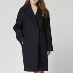 カシミヤ混素材 ダブルフェイス裏地付きチェスターコート ☆オーダー