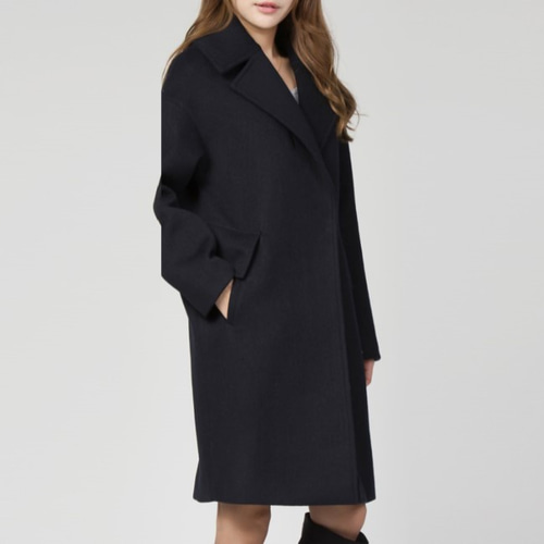 カシミヤ混素材 ダブルフェイス裏地付きチェスターコート ☆オーダー