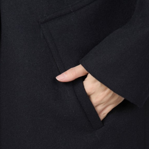 カシミヤ混素材 ダブルフェイス裏地付きチェスターコート ☆オーダー