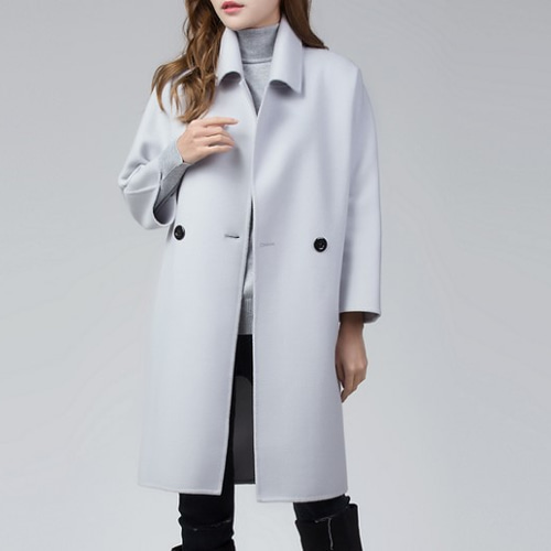 ダブルステンカラーコート LOULOU WILLOUGHBY】ダブルビーバーステン