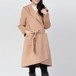 羊革・シャツ襟付きレザートレンチコート Sheep Leather Trench Coat W 