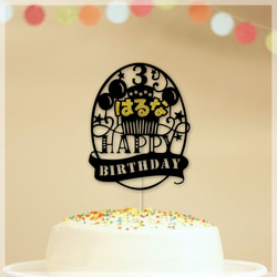 ★名前入り★誕生日ケーキトッパーオーダーメイド custom made cake topper 3枚目の画像