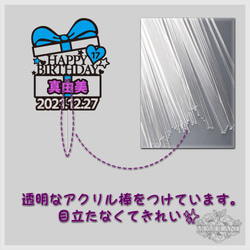 ★名前入り★誕生日ケーキトッパートレーン custom made cake topper 5枚目の画像