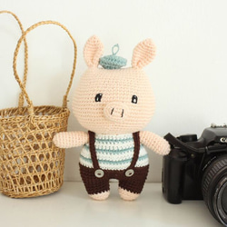 あみぐるみ　ハンドメイド　ぶたさん【オーダー商品】 マロちゃん あみぐるみ ハンドメイド ぶたさん【オーダー商品】 マロちゃん