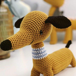 あみぐるみ いぬ 編みぐるみ 出産祝いおもちゃ 男の子 女の子 子供 誕生日 2枚目の画像