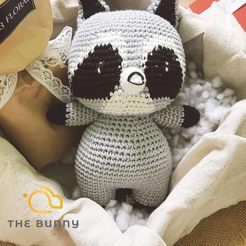 サプライズ出品❣️カスタマイズ可能❣️ファーヤーンのクマさんあみぐるみA 50% off あみぐるみ アライグマ 編みぐるみ 出産祝い 男の子