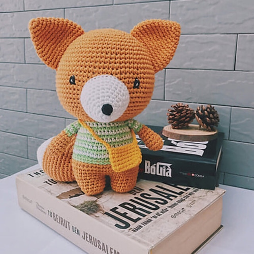 あみぐるみ キツネ 編みぐるみ 出産祝い おもちゃ 女の子 男の子 編み