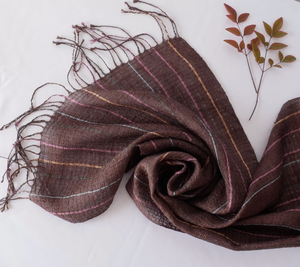 ビターチョコ色　シルクストール　ST27