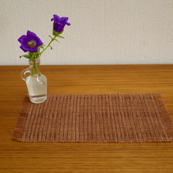 草木染め・手織り　テーブルセンター　TC01 3枚目の画像