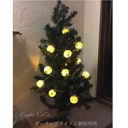クリスマスシリーズ　LEDガーランドライト6灯（点灯タイプ） 4枚目の画像