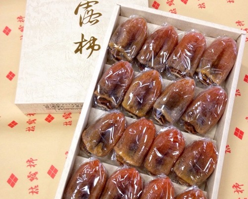 宿沢フルーツ農園の枯露柿 1号化粧箱（12~16個入り）お歳暮 お年始