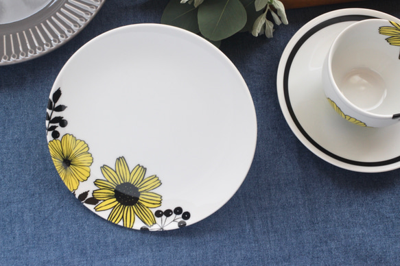 北欧テイスト】花柄プレート 16㎝プレート 中皿 Fragrant Bouquet 通販