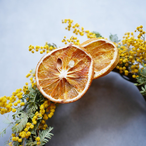 ＊Natural＊ミモザのオーバルリース☆ドライフラワーリース Natural＊ミモザのオーバルリース☆ドライフラワーリース