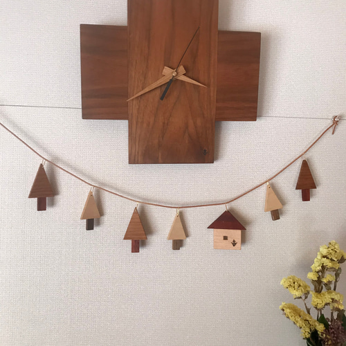 森の一軒家ガーランド ガーランド 木工房 カフージュ 通販 11094697