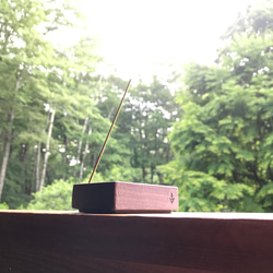 無垢の木のインセンスホルダー（お香立て） ディフューザー・アロマ