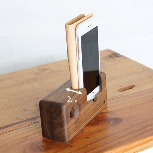 木製スピーカー アウルmini ｳｫｰﾙﾅｯﾄ スマホスタンド・スマホ
