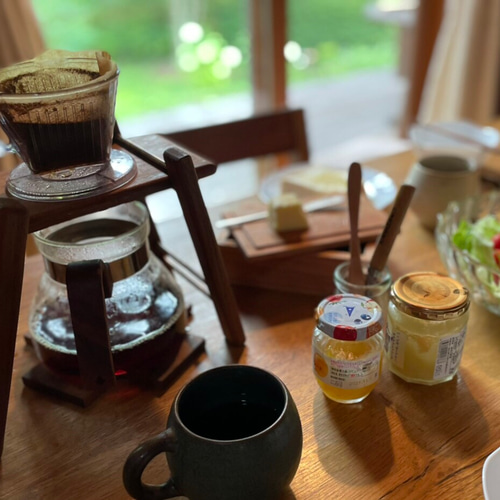 ウォールナットのコーヒードリップスタンド ドリップスタンド