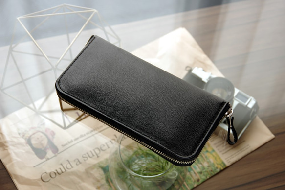 【絶品】 CHLOE》◇ラウンドファスナー長財布◇ブラック 長財布 KIKUCHI 小物