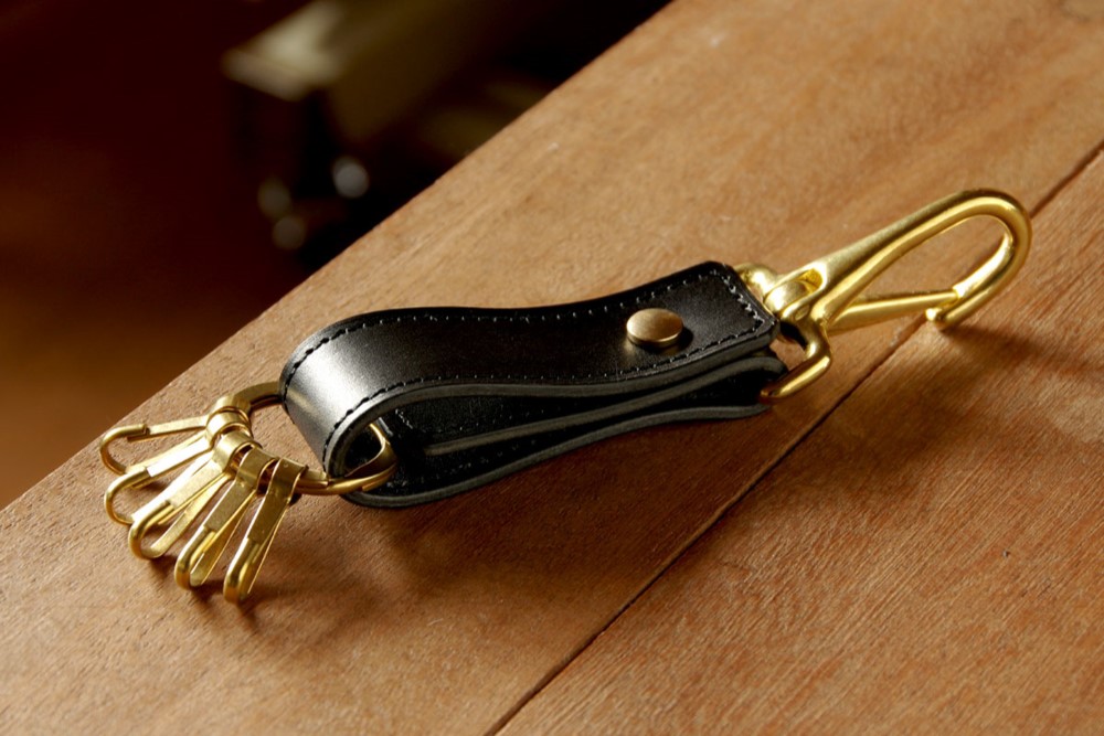 《ELMO》ブラス&レザーキーフォブ《3colors》