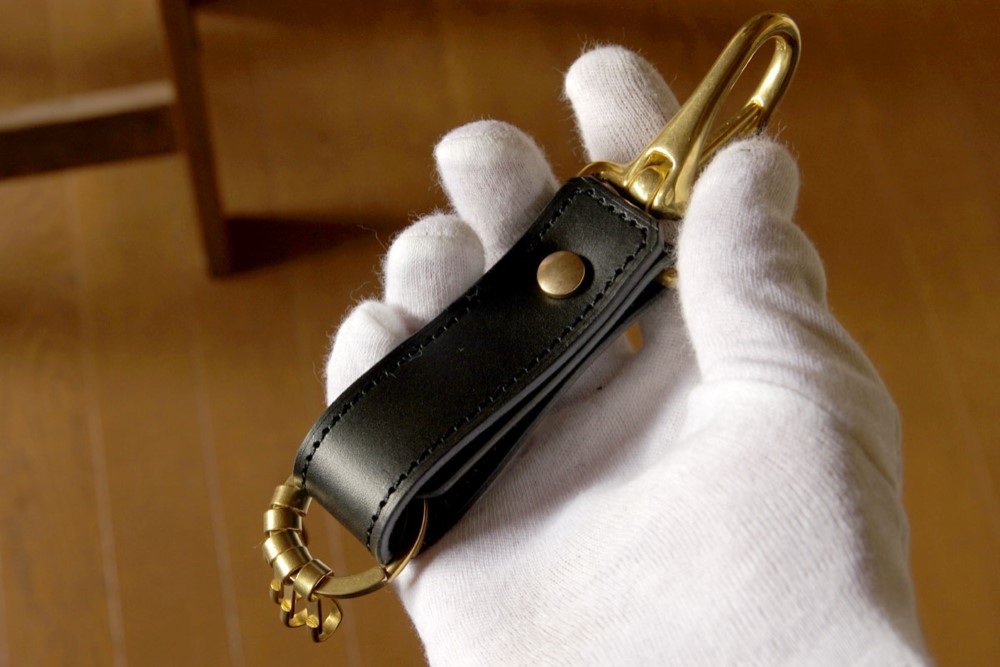 《ELMO》ブラス&レザーキーフォブ《3colors》