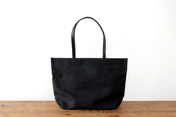 《Canvas》Simple tote Bag ブラック 1枚目の画像